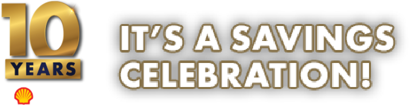 10 Years - It's a Savings Celebration!